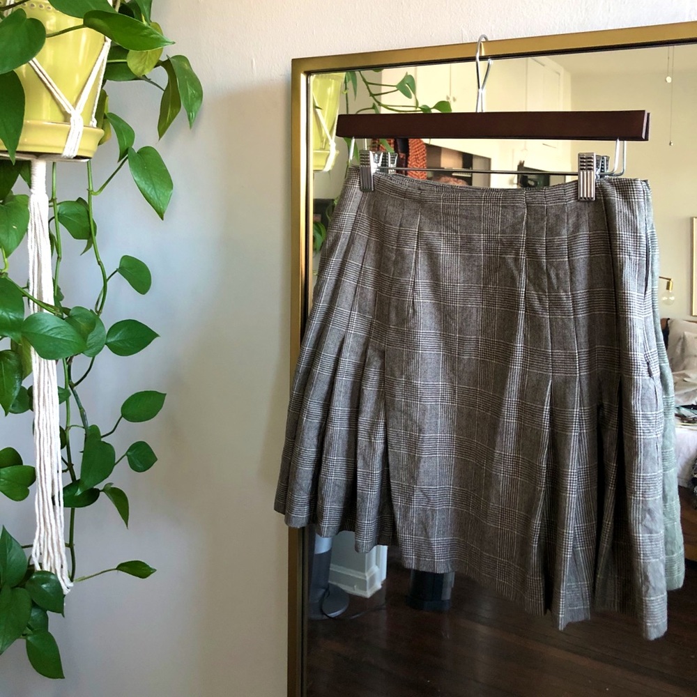 Pleated Office Skirt